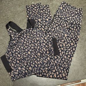 Varley “Nightfall Cheetah” set, size S.